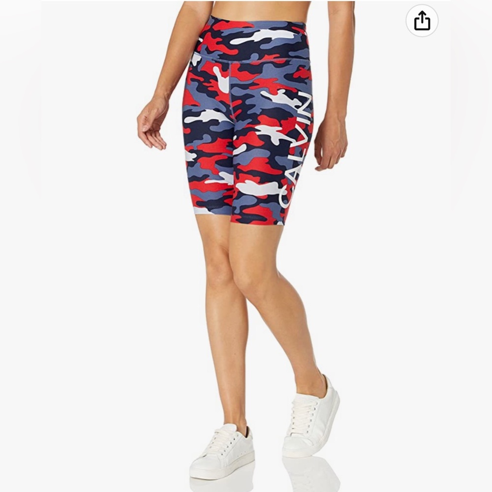 Calvin Klein Performance Americana Camo Print Bike Shorts